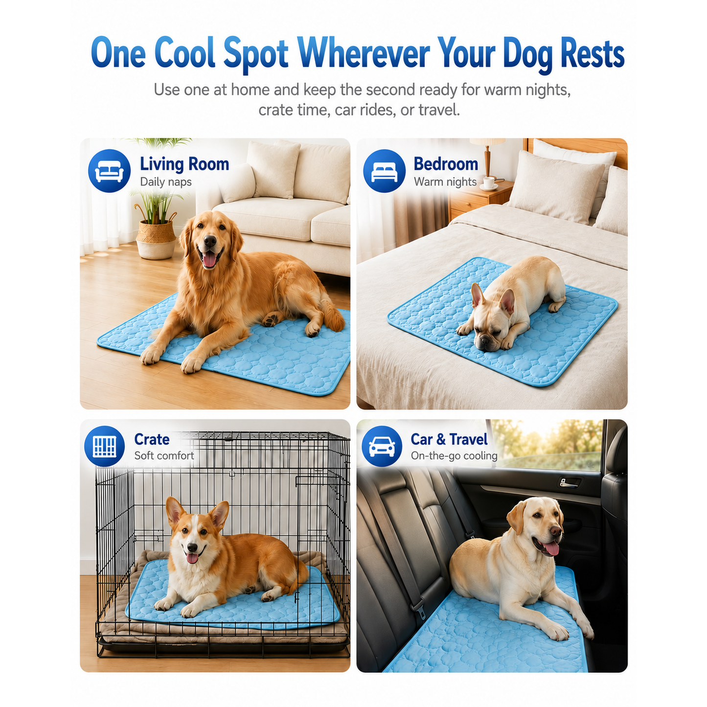 Hot Day Dog Mat
